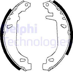 Delphi LS1681 - Jeu de mâchoires de frein cwaw.fr