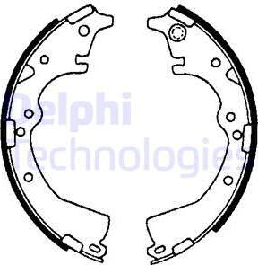 Delphi LS1639 - Jeu de mâchoires de frein cwaw.fr