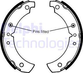 Delphi LS1052 - Jeu de mâchoires de frein cwaw.fr