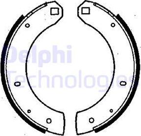 Delphi LS1088 - Jeu de mâchoires de frein cwaw.fr