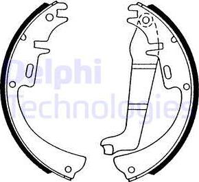 Delphi LS1119 - Jeu de mâchoires de frein cwaw.fr