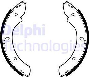 Delphi LS1866 - Jeu de mâchoires de frein cwaw.fr