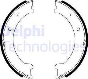 Delphi LS1832 - Jeu de mâchoires de frein, frein de stationnement cwaw.fr