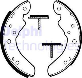 Delphi LS1308 - Jeu de mâchoires de frein cwaw.fr