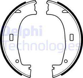 Delphi LS1704 - Jeu de mâchoires de frein, frein de stationnement cwaw.fr