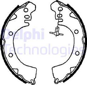 Delphi LS1705 - Jeu de mâchoires de frein cwaw.fr