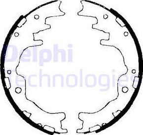 Delphi LS1706 - Jeu de mâchoires de frein cwaw.fr