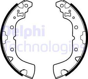 Delphi LS2113 - Jeu de mâchoires de frein cwaw.fr