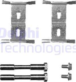 Delphi LX0449 - Kit d'accessoires, plaquette de frein à disque cwaw.fr