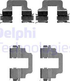 Delphi LX0473 - Kit d'accessoires, plaquette de frein à disque cwaw.fr