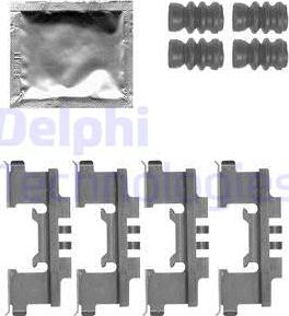 Delphi LX0547 - Kit d'accessoires, plaquette de frein à disque cwaw.fr