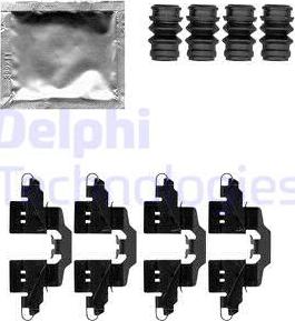 Delphi LX0550 - Kit d'accessoires, plaquette de frein à disque cwaw.fr