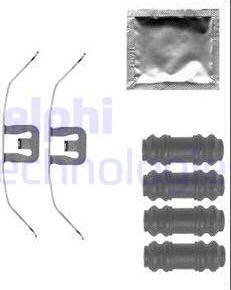 Delphi LX0564 - Kit d'accessoires, plaquette de frein à disque cwaw.fr