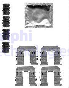 Delphi LX0565 - Kit d'accessoires, plaquette de frein à disque cwaw.fr