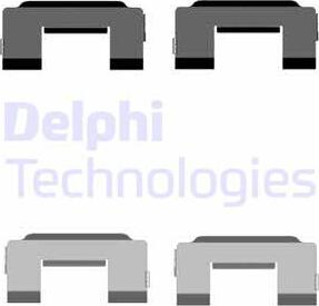 Delphi LX0517 - Kit d'accessoires, plaquette de frein à disque cwaw.fr