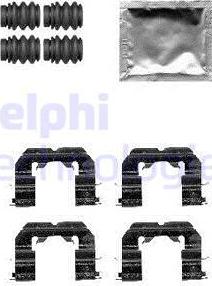 Delphi LX0589 - Kit d'accessoires, plaquette de frein à disque cwaw.fr