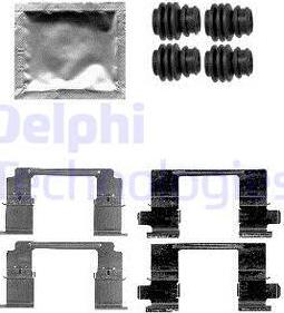 Delphi LX0585 - Kit d'accessoires, plaquette de frein à disque cwaw.fr