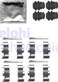 Delphi LX0660 - Kit d'accessoires, plaquette de frein à disque cwaw.fr