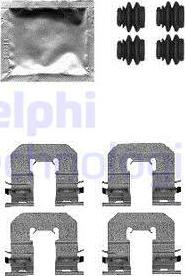 Delphi LX0605 - Kit d'accessoires, plaquette de frein à disque cwaw.fr