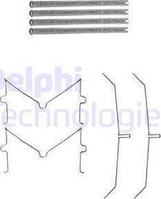 Delphi LX0637 - Kit d'accessoires, plaquette de frein à disque cwaw.fr