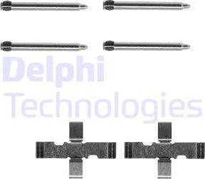 Delphi LX0095 - Kit d'accessoires, plaquette de frein à disque cwaw.fr