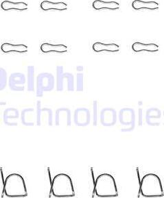 Delphi LX0020 - Kit d'accessoires, plaquette de frein à disque cwaw.fr