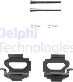 Delphi LX0149 - Kit d'accessoires, plaquette de frein à disque cwaw.fr