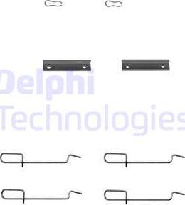 Delphi LX0142 - Kit d'accessoires, plaquette de frein à disque cwaw.fr