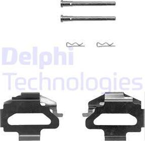 Delphi LX0150 - Kit d'accessoires, plaquette de frein à disque cwaw.fr