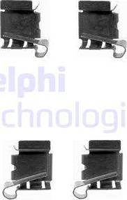 Delphi LX0390 - Kit d'accessoires, plaquette de frein à disque cwaw.fr