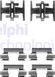 Delphi LX0213 - Kit d'accessoires, plaquette de frein à disque cwaw.fr