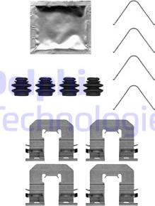 Delphi LX0716 - Kit d'accessoires, plaquette de frein à disque cwaw.fr