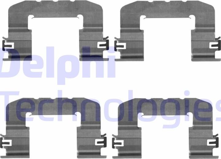 Delphi LX0725 - Kit d'accessoires, plaquette de frein à disque cwaw.fr