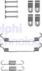 Delphi LY1400 - Kit d'accessoires, mâchoires de frein de stationnement cwaw.fr