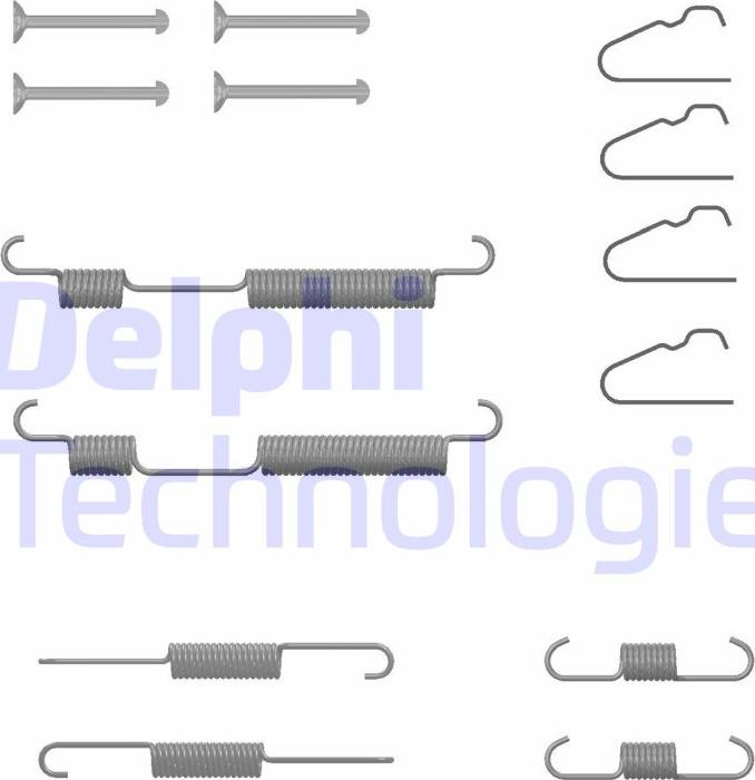 Delphi LY1438 - Kit d'accessoires, mâchoire de frein cwaw.fr