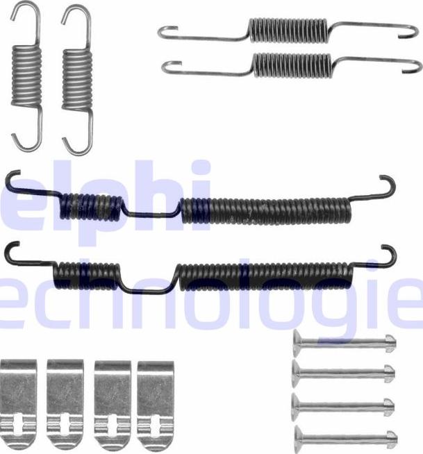 Delphi LY1432 - Kit d'accessoires, mâchoire de frein cwaw.fr