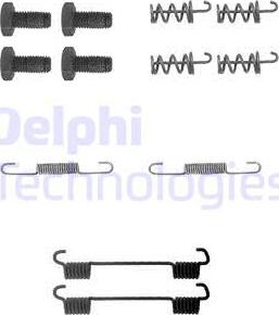 Delphi LY1104 - Kit d'accessoires, mâchoires de frein de stationnement cwaw.fr