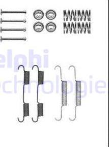 Delphi LY1385 - Kit d'accessoires, mâchoires de frein de stationnement cwaw.fr