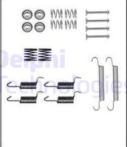 Delphi LY1386 - Kit d'accessoires, mâchoires de frein de stationnement cwaw.fr