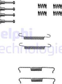 Delphi LY1330 - Kit d'accessoires, mâchoires de frein de stationnement cwaw.fr