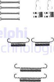 Delphi LY1333 - Kit d'accessoires, mâchoires de frein de stationnement cwaw.fr