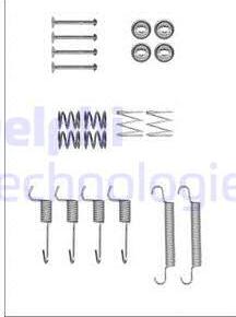 Delphi LY1371 - Kit d'accessoires, mâchoires de frein de stationnement cwaw.fr