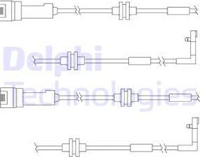 Delphi LZ0146 - Contact d'avertissement, usure des plaquettes de frein cwaw.fr