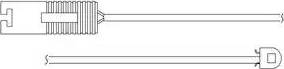 Delphi LZ0143 - Contact d'avertissement, usure des plaquettes de frein cwaw.fr