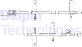 Delphi LZ0165 - Contact d'avertissement, usure des plaquettes de frein cwaw.fr