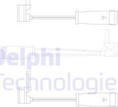 Delphi LZ0163 - Contact d'avertissement, usure des plaquettes de frein cwaw.fr