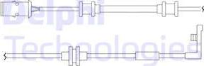 Delphi LZ0167 - Contact d'avertissement, usure des plaquettes de frein cwaw.fr