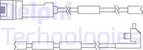 Delphi LZ0105 - Contact d'avertissement, usure des plaquettes de frein cwaw.fr