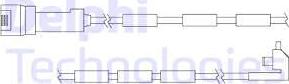 Delphi LZ0106 - Contact d'avertissement, usure des plaquettes de frein cwaw.fr