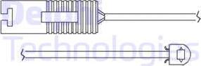 Delphi LZ0119 - Contact d'avertissement, usure des plaquettes de frein cwaw.fr